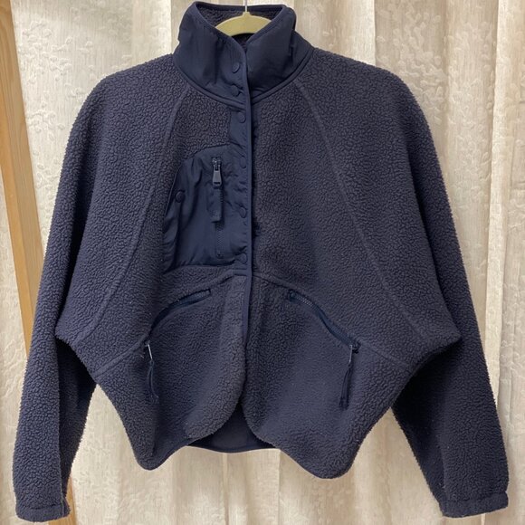 Free People Movement Hit the Slopes Fleece Crop Jacket - Picture 1 of 4
